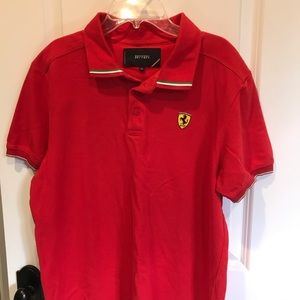Men’s red polo from the Ferrari shop in Vegas. Never worn.